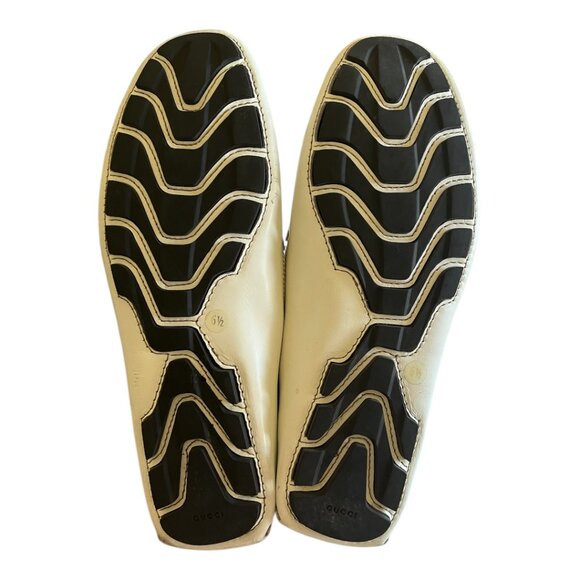 Gucci Men's White Drivers with Red/Blue Ribbon - Picture 9 of 9